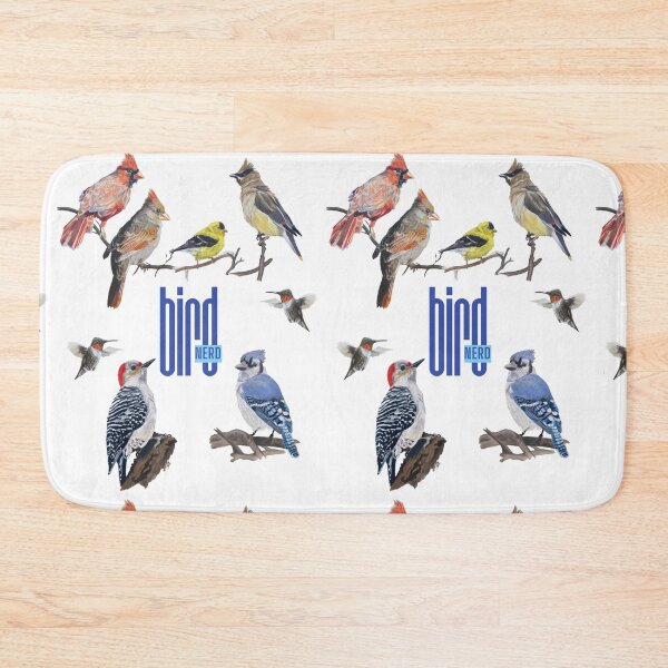 Item preview, Backyard Birds Collection – Cardinal, Hummingbird, Blue Jay & Goldfinch Art designed and sold by Heather Barker.