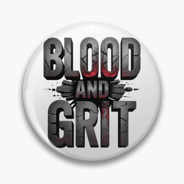 Item preview, Blood and Grit Rugged Strength Streetwear Graphic Design designed and sold by NewUSShop.