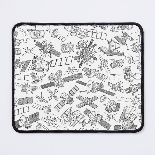 Item preview, Space Lover Satellite Aerospace Orbit Satellites Pattern designed and sold by GrandeDuc.