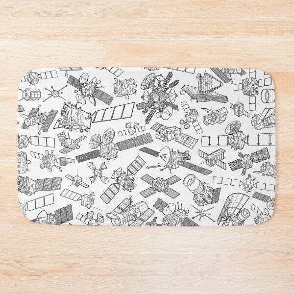 Item preview, Space Lover Satellite Aerospace Orbit Satellites Pattern designed and sold by GrandeDuc.