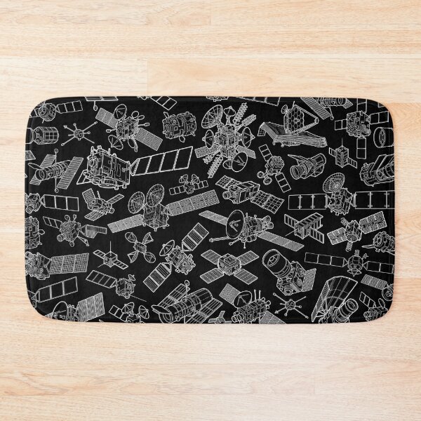 Item preview, Space Lover Satellite Aerospace Orbit Satellites Pattern designed and sold by GrandeDuc.