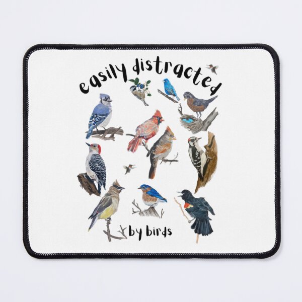 Item preview, Easily Distracted by Birds Collection | Realistic Woodland Bird Art | Nature Lover Illustration designed and sold by Heather Barker.