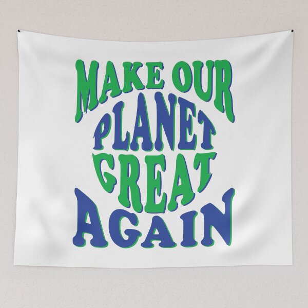 Item preview, Make Our Planet Great Again Retro Style Stickers designed and sold by EthosWear.
