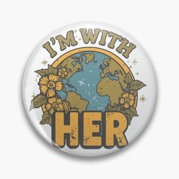 Item preview, I'm With Her - Retro Mother Earth Environmental Activism designed and sold by Pigmentra.