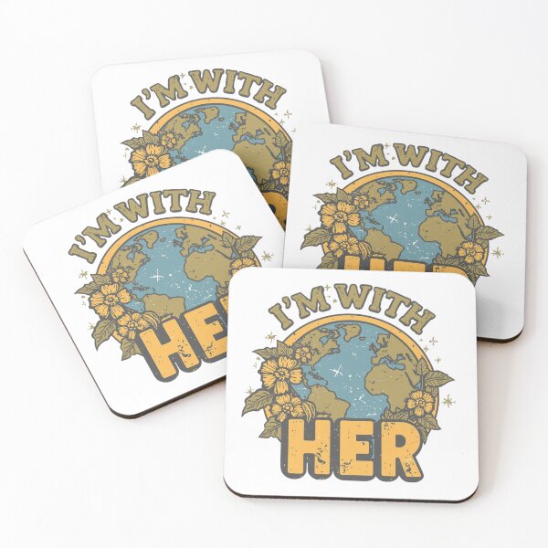 Item preview, I'm With Her - Retro Mother Earth Environmental Activism designed and sold by Pigmentra.