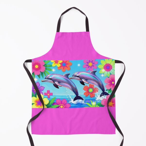 Item preview, Trapical Floral Dolphins Aesthetic and Y2K Aesthetic designed and sold by Wiss2Arts.