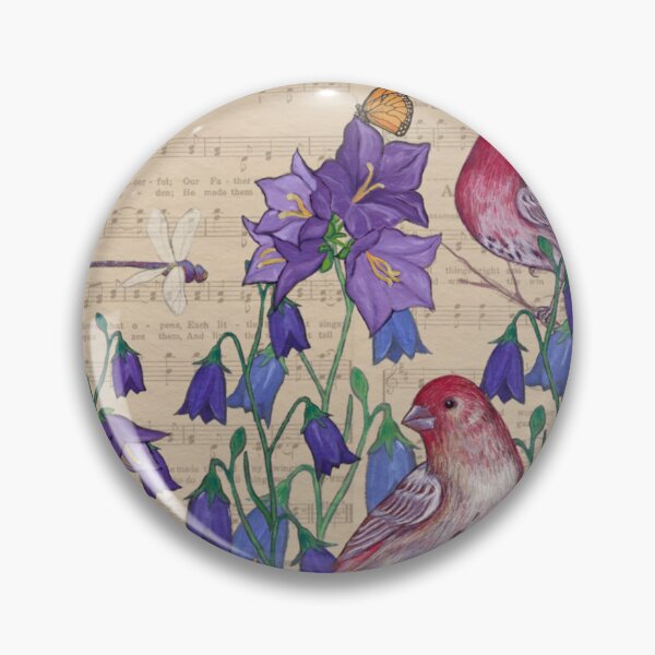 Item preview, Bellflowers and Finches designed and sold by Christina Lopez.