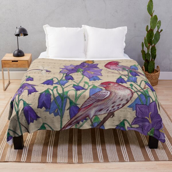 Item preview, Bellflowers and Finches designed and sold by Christina Lopez.