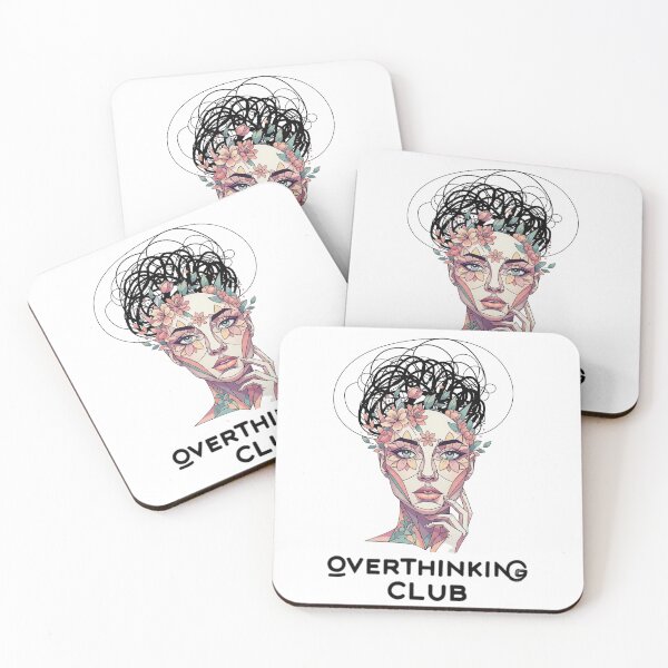 Item preview, Overthinking Club Shirt, Introvert Humor Tee, Mental Health Aesthetic brafdesign designed and sold by Brafdesign.