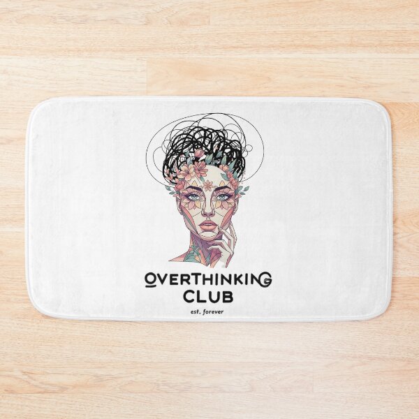 Item preview, Overthinking Club Shirt, Introvert Humor Tee, Mental Health Aesthetic brafdesign designed and sold by Brafdesign.
