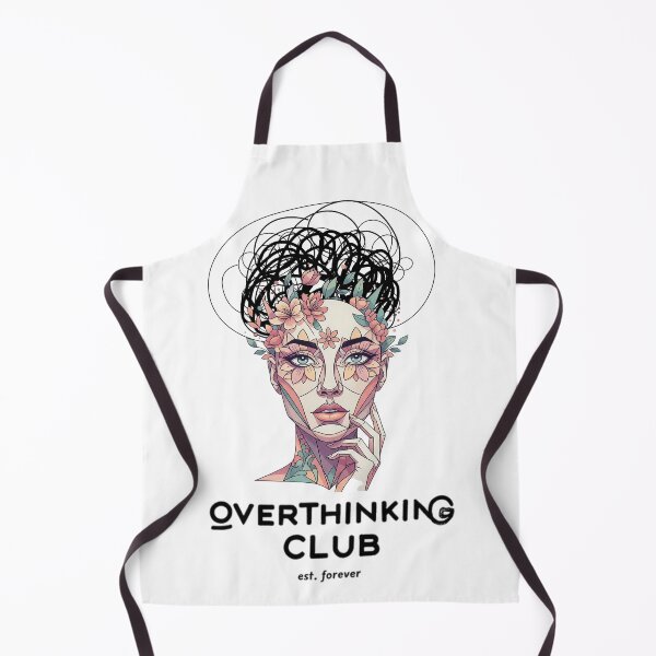 Item preview, Overthinking Club Shirt, Introvert Humor Tee, Mental Health Aesthetic brafdesign designed and sold by Brafdesign.