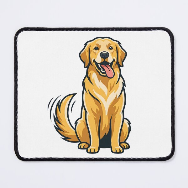 Item preview, Happy Golden Retriever Minimalist Dog Sticker designed and sold by DigitalGremlin.