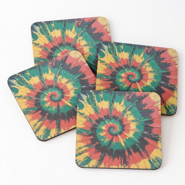 Item preview, Swirling Red Green Yellow Black Oil Painting designed and sold by Bloomkept.