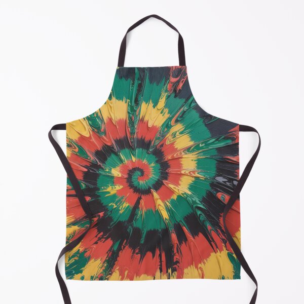 Item preview, Swirling Red Green Yellow Black Oil Painting designed and sold by Bloomkept.