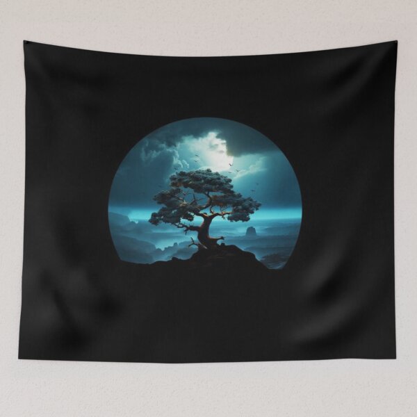 Item preview, Beautiful scenery of Bonsai tree designed and sold by NivyasArtistry.