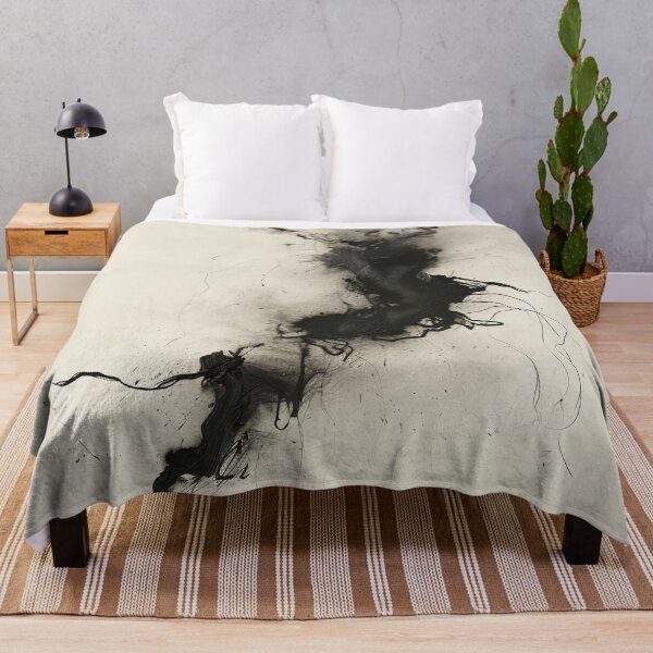 Item preview, Abstract ink design, black and white – minimalist modern art designed and sold by CosmicGlyph.