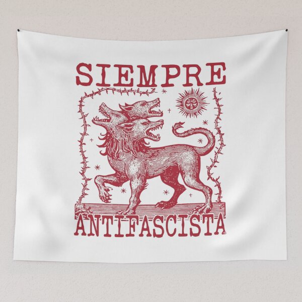 Item preview, Siempre Antifascista, Hydra Dog , Anti Fascist, Protest, Resist Fascism, Protest March, Immigrant Rights, Anti Nazi designed and sold by toongstudio.