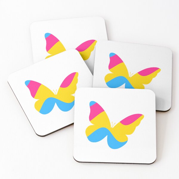 Item preview, Pansexual Flag Butterfly designed and sold by GeoGoose.