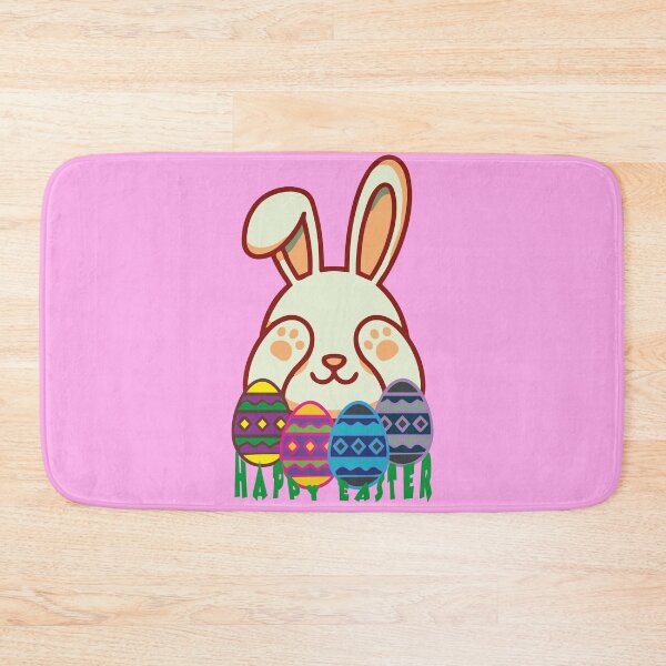 Item preview, Cute Happy Easter Bunny with Decorated Eggs Illustration designed and sold by BestChoiceService.