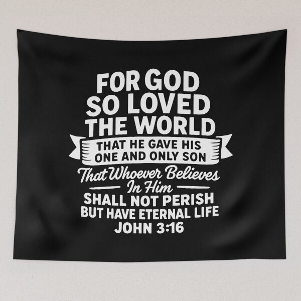 Item preview, John 3:16 For God So Loved The World designed and sold by plushism.