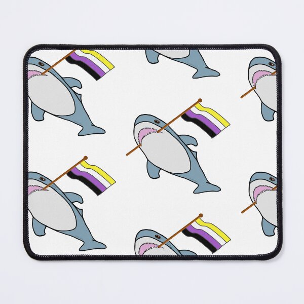 Item preview, Blahaj, Non-Binary Flag designed and sold by addilovemvp.
