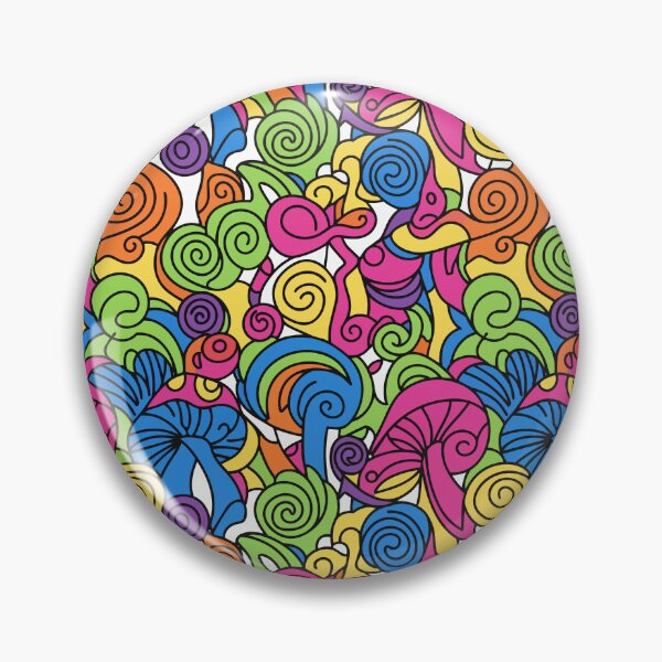 Item preview, Colorful Psychedelic Mushroom Trippy Swirl Pattern designed and sold by ixavee.