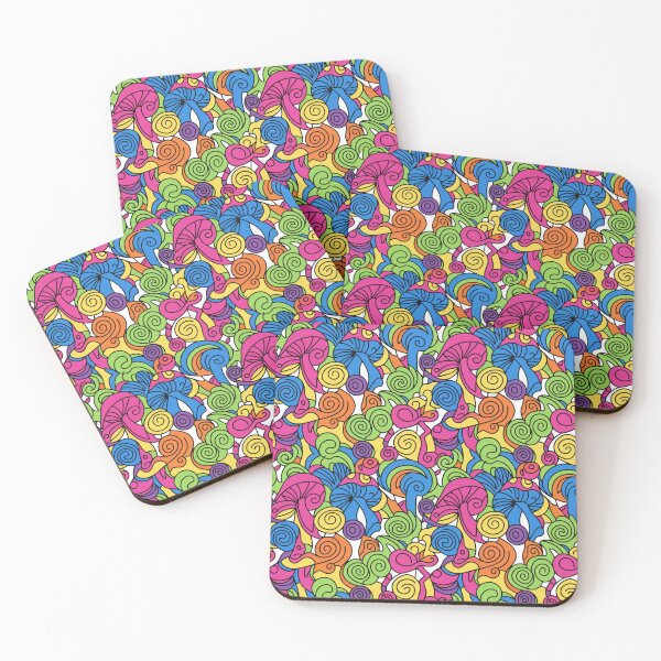 Item preview, Colorful Psychedelic Mushroom Trippy Swirl Pattern designed and sold by ixavee.