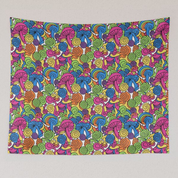 Item preview, Colorful Psychedelic Mushroom Trippy Swirl Pattern designed and sold by ixavee.