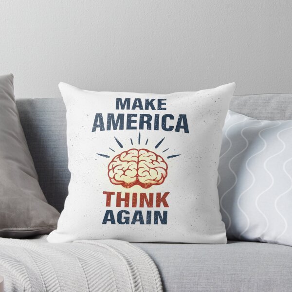 Item preview, Make America Think Again – Vintage Political Protest Brain Design designed and sold by Pigmentra.