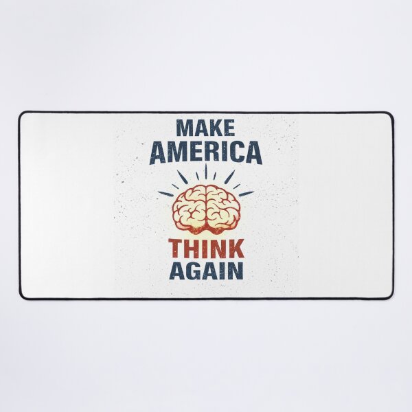 Item preview, Make America Think Again – Vintage Political Protest Brain Design designed and sold by Pigmentra.