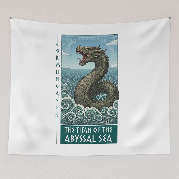 Item preview, Jörmungandr: The Titan of the Abyssal Sea - Norse Mythology designed and sold by appratous.