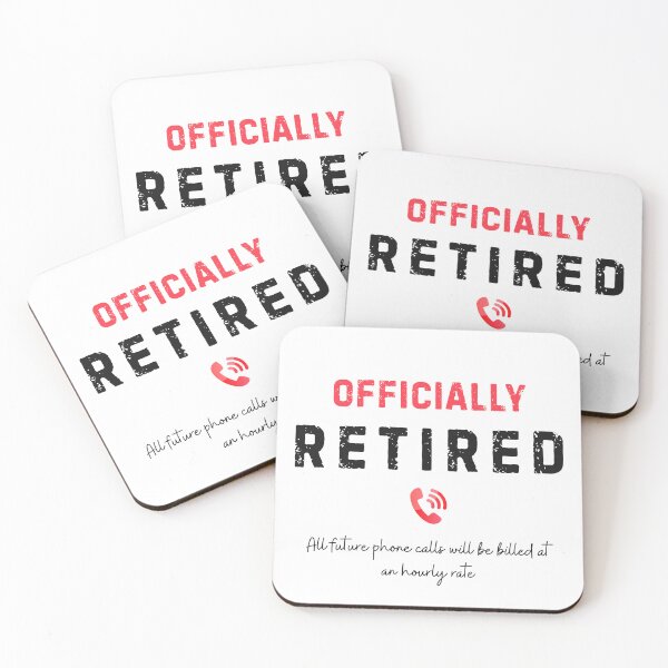 Item preview, Officially Retired - Retirement Humor Gift designed and sold by Whistle-and-Co.