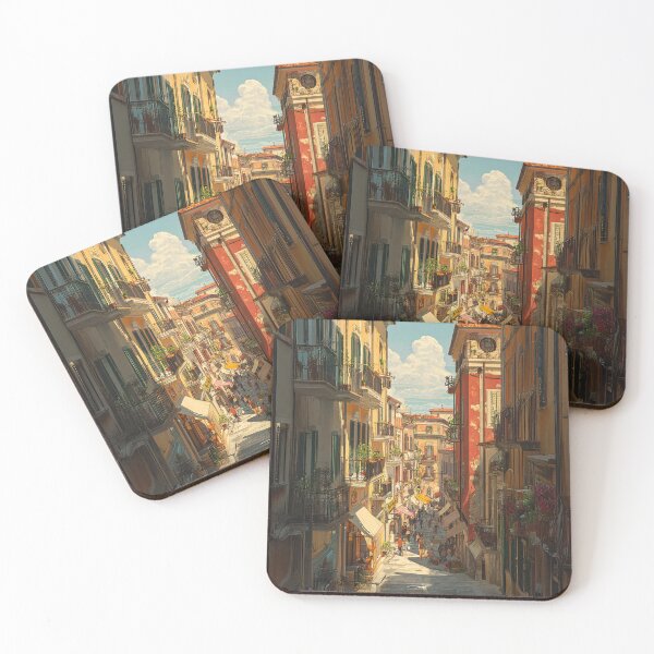 Item preview, Italian Street Life | Warm Sunlight European Alley Travel Aesthetic Wall Art designed and sold by Pulipsori.
