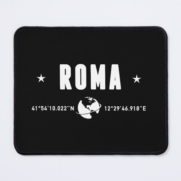 Item preview, Roma Italy White Geographic Coordinates designed and sold by capricedefille.