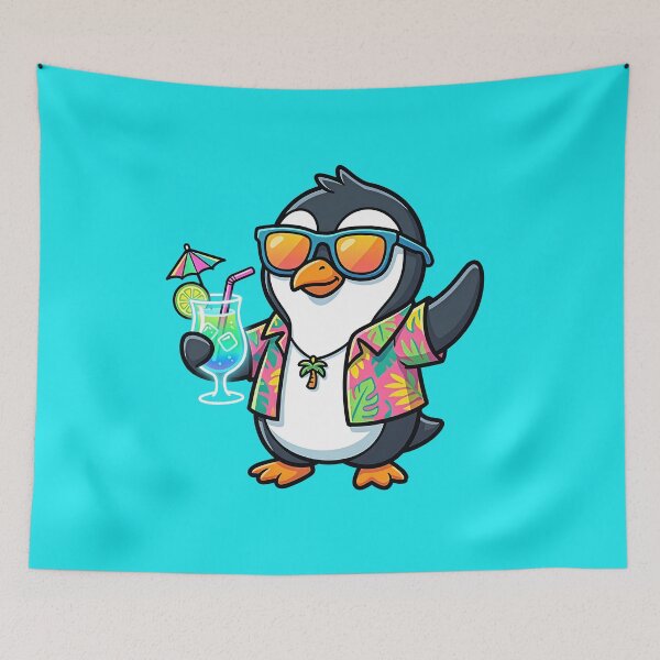 Item preview, Party Penguin Vibes – Chill Neon Party designed and sold by RH Design Lab.