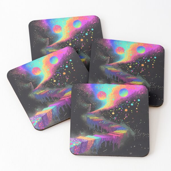 Item preview, Surreal Neon Staircase Journey to the Stars designed and sold by LuminousFoundry.