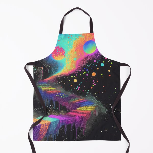 Item preview, Surreal Neon Staircase Journey to the Stars designed and sold by LuminousFoundry.