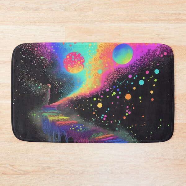 Item preview, Surreal Neon Staircase Journey to the Stars designed and sold by LuminousFoundry.