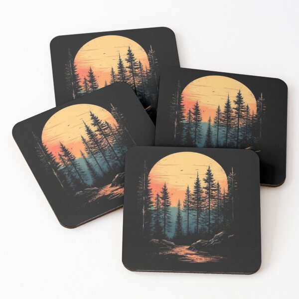 Artikelvorschau, Kunst: Sonnenuntergang in der Wildnis über dem Fluss entworfen und verkauft von NivyasArtistry.