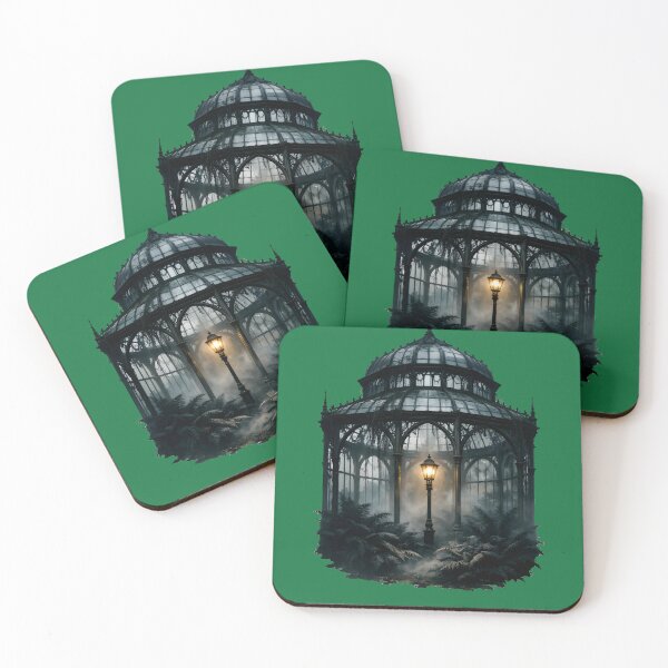 Item preview, Gothic Conservatory: Abandoned Victorian Glasshouse & Misty Ferns designed and sold by Studio77-Gothic.