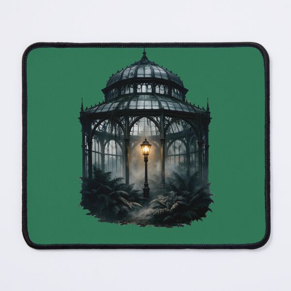 Item preview, Gothic Conservatory: Abandoned Victorian Glasshouse & Misty Ferns designed and sold by Studio77-Gothic.