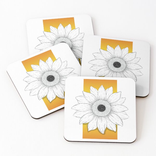 Item preview, Sunflower with orange background designed and sold by Aziramada.