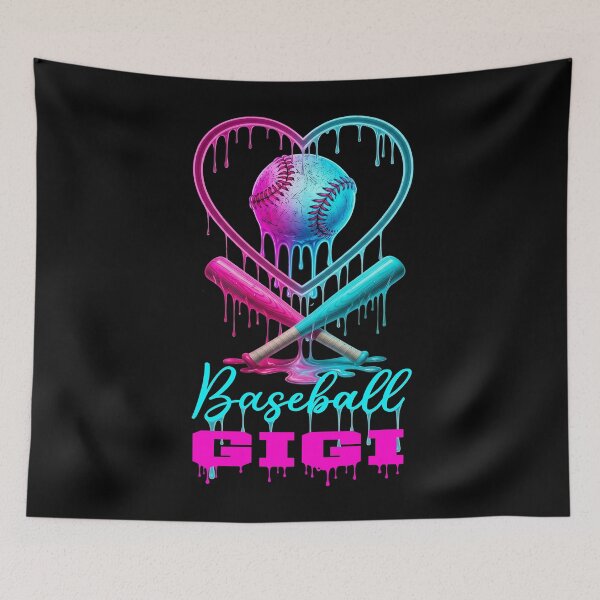 Item preview, Neon Baseball Gigi Drip Heart Shirt designed and sold by KIROSALS.