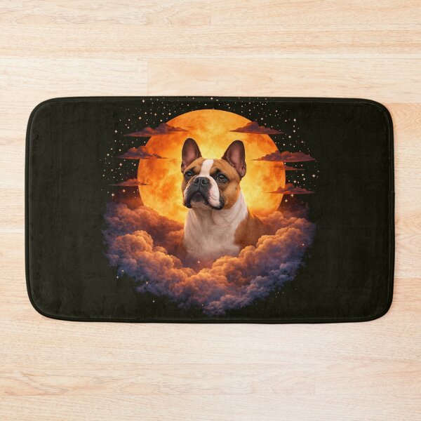 Item preview, French Bulldog Moon Art – Cosmic French Bulldog Guardian designed and sold by PixelsPaws.