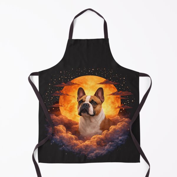 Item preview, French Bulldog Moon Art – Cosmic French Bulldog Guardian designed and sold by PixelsPaws.