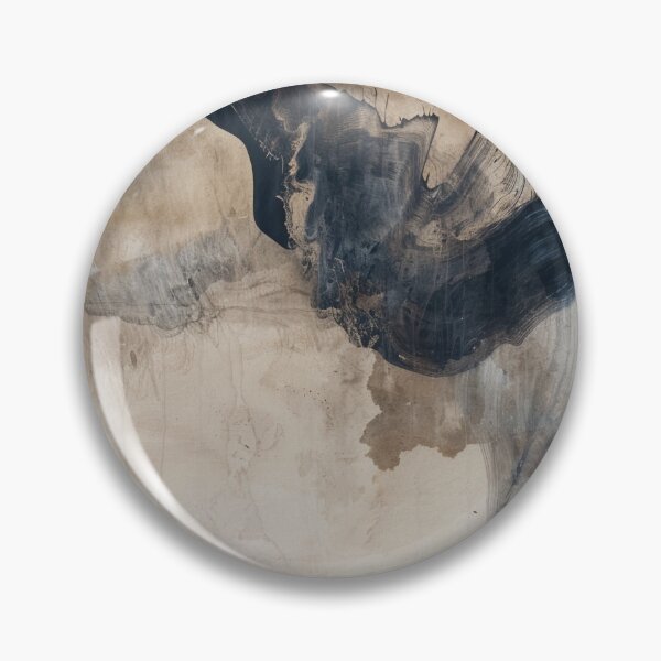 Item preview, Abstract brushstroke design in beige and black – Modern minimalist art designed and sold by CosmicGlyph.