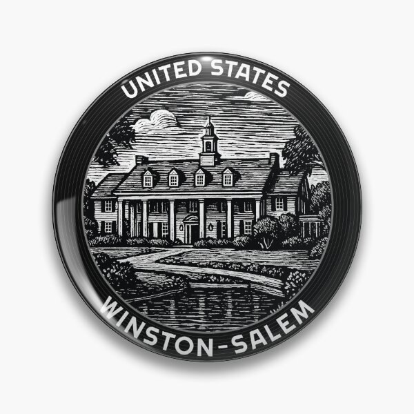 Item preview, Winston-Salem USA Linocut Style  designed and sold by Thistle-TShop.