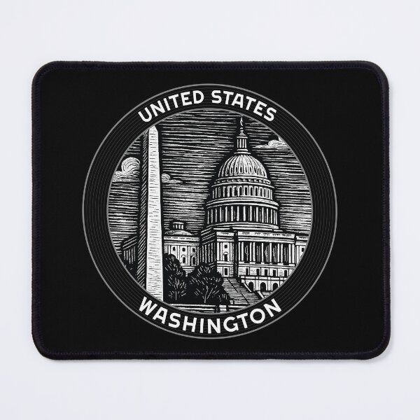 Item preview, Washington USA Linocut Style designed and sold by Thistle-TShop.