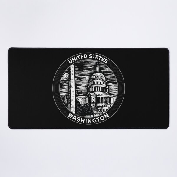 Item preview, Washington USA Linocut Style designed and sold by Thistle-TShop.