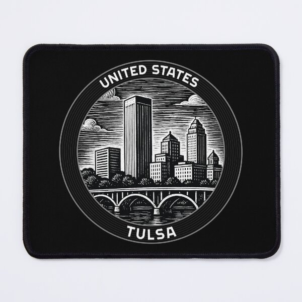 Item preview, Tulsa USA Linocut Style  designed and sold by Thistle-TShop.
